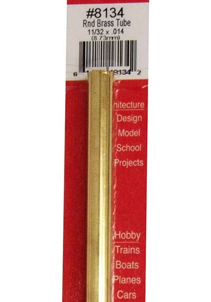 K & S Precision Metals K&S 8134 Round Brass Tube, 11/32" OD x 0.014" Wall x 12" Long - Precision Metal for Crafts and Model Building - Image 2